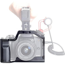 Load image into Gallery viewer, Cage for Canon EOS M5 M50 M50 Mark II Camera with Quick Release 1/4&quot; 3/8&quot; Screw and Cold Shoe Expansion Microphone Monitor Fill Light
