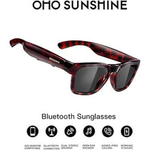 Load image into Gallery viewer, OhO Smart Glasses,Polarized Sunglasses with Bluetooth Speaker,Athletic/Outdoor UV Protection and Voice Control,Unisex(Grey Lens)
