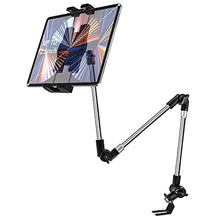 Load image into Gallery viewer, woleyi Car/Truck Seat Rail Tablet Mount, 35" Heavy Duty Car Floor Bolt Tablet Holder, Vehicle Front Seats Stand for iPad Pro Air Mini, iPhone, Galaxy Tabs, Z Fold, More 4-13" Cell Phones and Tablets
