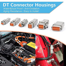 Load image into Gallery viewer, JRready ST6234 708 Pcs DT Deutsch Connector Kit,2 3 4 6 8 12 Pin Gray Waterproof IP67 Electrical Connector with Solid Contacts Pick Removal Tool Automotive Repair Accessory Kit
