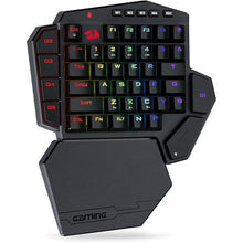 Load image into Gallery viewer, Redragon K585 PRO Wireless One-Handed Mechanical Keyboard, 42 Keys 3-Mode RGB 40% Gaming Keypad w/ 7 Onboard Macro Keys, Detachable Wrist Support, Rechargeable Battery (Brown Switch)
