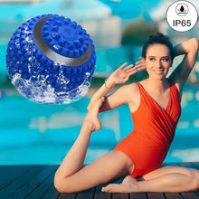 Load image into Gallery viewer, Vibrating Massage Ball 4-Speed High-Intensity Fitness Yoga Massage Roller, Relieving Muscle Tension Pain &amp; Pressure Massaging Balls (Blue)
