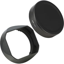 Load image into Gallery viewer, Haoge LH-S245N Bayonet Square Metal Lens Hood for Sony FE 50mm F2.5 G FE 40mm F2.5 G FE 24mm F2.8 G Lens Shade with Cap
