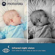 Load image into Gallery viewer, Motorola Nursery VM75 Video Baby Monitor Camera, 1000ft Range no WiFi 2.4 GHz Wireless, 5&quot; Screen, 2-Way Audio, Temperature Sensor, Night Vision
