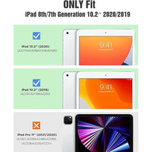 Load image into Gallery viewer, TiMOVO Case for iPad 9th Generation 2021, 10.2 inch iPad Case with Pencil Holder, Smart Stand Protective Clear Case Cover for iPad Case 9th/8th/7th (2021/2020/2019), Green

