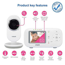 Load image into Gallery viewer, VTech VM320 Baby Monitor, 2.4&quot; Screen with Fixed Camera, Night Vision, Soothing Sounds, 2-Way Talk, Secured Transmission, Secure Transmission No WiFi
