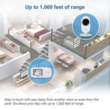 Load image into Gallery viewer, VTech VM320 Baby Monitor, 2.4&quot; Screen with Fixed Camera, Night Vision, Soothing Sounds, 2-Way Talk, Secured Transmission, Secure Transmission No WiFi
