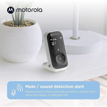 Load image into Gallery viewer, Motorola Nursery PIP11 Audio Baby Monitor, Nightlight, 1000ft Range, 2-Way Talk, Lullabies, Portable Parent Unit (AAA Rechargeable Batteries Included)
