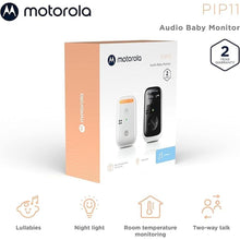 Load image into Gallery viewer, Motorola Nursery PIP11 Audio Baby Monitor, Nightlight, 1000ft Range, 2-Way Talk, Lullabies, Portable Parent Unit (AAA Rechargeable Batteries Included)
