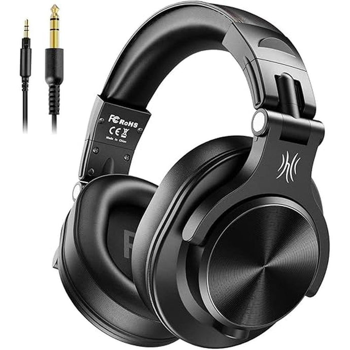 OneOdio A71 Hi-Res Studio Recording Headphones - Wired Over Ear Headphones with SharePort, Monitoring Mixing Foldable Headset with Stereo Sound, 3.5/6.35MM Jack for PC Computer DJ Guitar