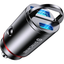 Load image into Gallery viewer, USB C Car Charger Syncwire 60W [PD 30W &amp; QC 30W] USB Car Charger Adapter Fast Charging [Super Mini &amp; All Metal] Compatible with iPhone 15/14 Pro Max Plus 13 12 Samsung S23/S22/21 Note 22, Pixel, iPad
