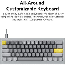 Load image into Gallery viewer, Keychron Q4 Wired Custom Mechanical Keyboard, QMK/VIA Programmable Macro, Full Aluminum, Hot-Swappable Gateron G Pro Red Switch, 60% Layout Double Gasket Compatible with Mac and Windows - Gray
