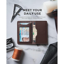 Load image into Gallery viewer, VULKIT Pop up Wallet Credit Card Holder with Leather Slots RFID Blocking Metlal Bank Card Case for Men or Women
