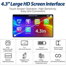 Load image into Gallery viewer, BENTSAI BT-HH6105B2 Handheld Inkjet Printer with 1/2 Inch Print Height Portable Handheld Printer for EXP Date, Batch Number, QR Code, Barcode, Logo on Carton Wood Fabric Plastic Metal
