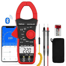 Load image into Gallery viewer, Clamp Meter Digital Multimeter with Bluetooth, TRMS 6000 Counts Voltage Current Tester, Auto Range Ammeter Voltmeter with Data Logger Measure AC DC Current Voltage Ohm Meter 570SAPP
