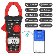 Load image into Gallery viewer, Clamp Meter Digital Multimeter with Bluetooth, TRMS 6000 Counts Voltage Current Tester, Auto Range Ammeter Voltmeter with Data Logger Measure AC DC Current Voltage Ohm Meter 570SAPP
