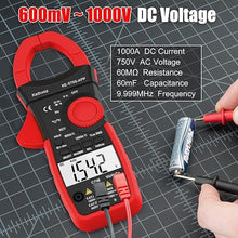 Load image into Gallery viewer, Clamp Meter Digital Multimeter with Bluetooth, TRMS 6000 Counts Voltage Current Tester, Auto Range Ammeter Voltmeter with Data Logger Measure AC DC Current Voltage Ohm Meter 570SAPP
