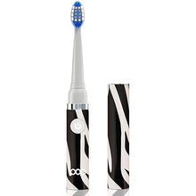 Load image into Gallery viewer, Pop Sonic Electric Toothbrush (Zebra) - Travel Toothbrushes w/AAA Battery | Kids Electric Toothbrushes with 2 Speed &amp; 15,000-30,000 Strokes/Minute, Dupont Nylon Bristles
