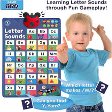 Load image into Gallery viewer, LEARNING BUGS Press to Learn Phonics, Interactive Letters and Sounds Talking Poster, Preschool &amp; Kindergarten Learn to Read, Ages 3+

