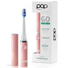 Load image into Gallery viewer, Pop Sonic Electric Toothbrush (Pastel Pink) - Travel Toothbrushes w/AAA Battery | Kids Electric Toothbrushes with 2 Speed &amp; 15,000-30,000 Strokes/Minute, Dupont Nylon Bristles
