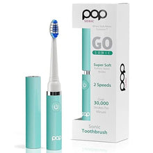 Load image into Gallery viewer, Pop Sonic Electric Toothbrush (Pastel Green) - Travel Toothbrushes w/AAA Battery | Kids Electric Toothbrushes with 2 Speed &amp; 15,000-30,000 Strokes/Minute, Dupont Nylon Bristles
