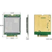 Load image into Gallery viewer, Waveshare SIM7600G-H-M.2 SIMCom Original 4G LTE Cat-4 Module Global Coverage with GNSS Support M.2 B Key Connector LTE-TDD LTE-FDD HSPA+ GSM GPRS Edge
