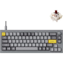 Load image into Gallery viewer, Keychron Q2 Wired Custom Mechanical Keyboard Knob Version, 65% Layout QMK/VIA Programmable Macro with Hot-swappable Gateron G Pro Brown Switch Double Gasket Compatible with Mac Windows Linux (Grey)
