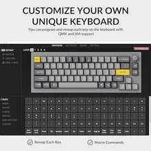 Load image into Gallery viewer, Keychron Q2 Wired Custom Mechanical Keyboard Knob Version, 65% Layout QMK/VIA Programmable Macro with Hot-swappable Gateron G Pro Brown Switch Double Gasket Compatible with Mac Windows Linux (Grey)
