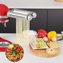 Load image into Gallery viewer, Pasta Maker Attachment for KitchenAid Mixers,3 in 1 Set Included Pasta Sheet Roller, Spaghetti Cutter, Fettuccine Cutter Accessories and Cleaning Brush
