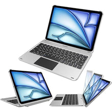 Load image into Gallery viewer, Arteck iPad Air 2024 11-inch/Air 10.9-inch/Pro 2022 Keyboard Case with Trackpad, Bluetooth Keyboard with Folio Full Protection Case and Touchpad for Apple iPad Air 2024 11inch with Swivel Rotating
