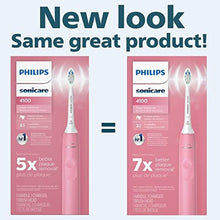Load image into Gallery viewer, Philips Sonicare 4100 Rechargeable Electric Toothbrush, with Pressure Sensor, 2 Intensity Settings, SmarTimer and QuadPacer, 14-Day Battery Life, Deep Pink, Model HX3681/26
