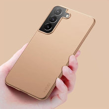 Load image into Gallery viewer, X-level for Samsung Galaxy S22 Case Slim Fit Soft TPU Super-Thin S22 Phone Back Cover Light Protective Matte Finish Coating Case Compatible Galaxy S22-Gold
