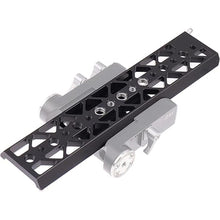 Load image into Gallery viewer, 10&quot; Standard Lightweight Dovetail Plate with 1/4&quot;-20 &amp; 3/8&quot;-16 Mounting Screw for DSLR Camera Cage Kit Tripod Camera Accessories
