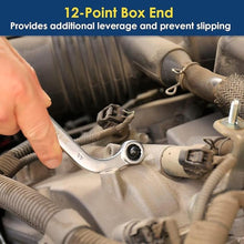 Load image into Gallery viewer, Offset S-Style Box End Wrench Set, 5-Piece, Chrome Vanadium Steel, 10x11mm, 12x13mm, 14x15mm, 16x17mm, 18x19mm
