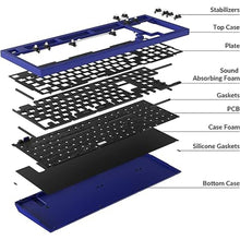 Load image into Gallery viewer, Keychron Q5 Wired Custom Mechanical Keyboard Full Aluminum Barebone Version, Hot-Swappable 96% Layout, Double-Gasket DIY Kit, QMK/VIA Programmable Macro Compatible with Mac Windows Linux - Blue
