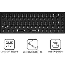 Load image into Gallery viewer, Keychron K6 Pro Wireless Custom Mechanical Keyboard Barebone Version, QMK/Launcher Programmable Macro, Hot-Swappable 65% Layout, RGB Backlit Office Gaming Keyboard for Mac Windows Linux - Black
