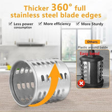 Load image into Gallery viewer, Slicer Shredder Attachment for KitchenAid Mixers, Stainless Steel Cheese Grater Salad Maker Accessories with 3 Cutting Blades,Dishwasher Safe!
