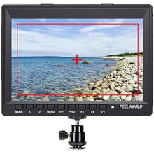 Load image into Gallery viewer, FEELWORLD FW759 7" IPS Ultra-Thin Design 1280x800 HDMI HD On-Camera Field Monitor with Peaking Focus with Sunshade
