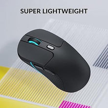 Load image into Gallery viewer, Keychron M3 Wireless Mouse, PAW3395 Sensor with Programmable Macro Button 26,000 DPI Supports 2.4 GHz/Bluetooth 5.1, 79g Ultra-Light Ergonomic Design Up to 70 Hours Using for PC Mac Laptop - Black

