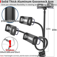 Load image into Gallery viewer, APPS2Car Upgraded Tablet Car Mount for iPad Truck Holder Long Arm Extension Strong Suction Cup Windshield Mount for 7-13 Inch Tablet iPad Pro Air Mini

