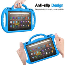 Load image into Gallery viewer, AVAWO Kids Case for Fire HD 10 &amp; Fire HD 10 Plus Latest Model Tablet (13th/11th Generation 2023/2021 Release), with Shoulder Strap, Lightweight Shockproof Handle, Blue

