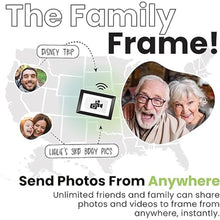 Load image into Gallery viewer, PhotoSpring? Classic Subscription Free 10in WiFi Digital Picture Frame | Send Photos by Email, App, or Web | Touchscreen &amp; 32GB Internal Memory | Play Videos up to 5 min | White
