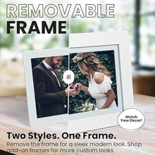 Load image into Gallery viewer, PhotoSpring? Classic Subscription Free 10in WiFi Digital Picture Frame | Send Photos by Email, App, or Web | Touchscreen &amp; 32GB Internal Memory | Play Videos up to 5 min | White

