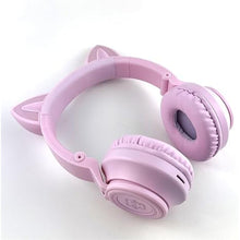 Load image into Gallery viewer, Cat Ear Bluetooth Headphones,Toddlers Kids Wireless Headphones for Boys Girls Amazon Fire Tablet/Laptop/Pad/School (Purple)
