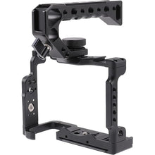 Load image into Gallery viewer, Camera Cage for Sony A7 IV A7S III DSLR Camera,Cage with Handle Grip and Quick Release 1/4&#39;&#39; 3/8&#39;&#39; Screw Expansion Microphone Monitor Fill Light, Black
