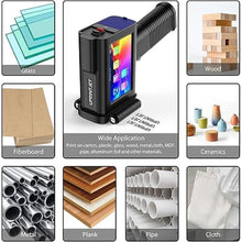 Load image into Gallery viewer, Handheld Inkjet Printer BT-HH6105B2 with Photoelectric Sensor Inkjet Coder Quick-Drying Ink for Barcode QRcode Batch Number Logo Date Printing Machine Handheld Printer for Any Surface

