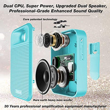 Load image into Gallery viewer, Voice Amplifier, Towevine Portable Rechargeable Microphone Speaker with Headset and Waistband for Teachers, Classroom, Singing, Coach, Training, Presentation, Tour Guide - Blue
