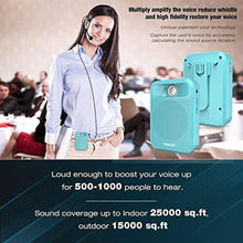 Load image into Gallery viewer, Voice Amplifier, Towevine Portable Rechargeable Microphone Speaker with Headset and Waistband for Teachers, Classroom, Singing, Coach, Training, Presentation, Tour Guide - Blue
