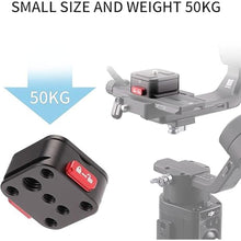 Load image into Gallery viewer, Quick Release Plate Camera Tripod Mount Claw Arca QR Plate Adapter for Sony Canon Nikon Camera Tripod Monopod Slider Gimbal Stabilizer Black
