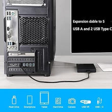 Load image into Gallery viewer, 7-Ports USB PCIe Card Super Speed (5X USB 3.0 A,2X USB-C) PCIe Card Desktop PC Internal Hub for Windows 10/11
